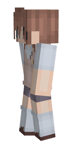 Blue skin: body, left side render