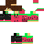 Black skin: raw texture render