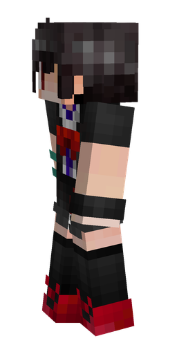 Black skin: body, left side render