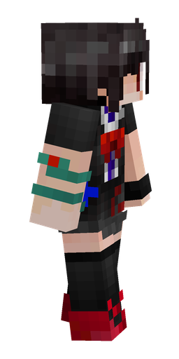 Black skin: body, right side render