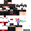 Black skin: raw texture render