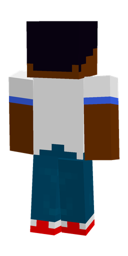 Blue skin: body, back render