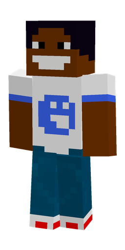 Blue skin: body, front render