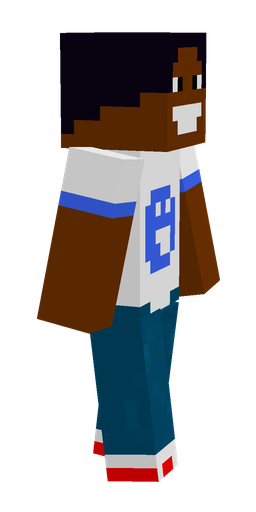 Blue skin: body, right side render