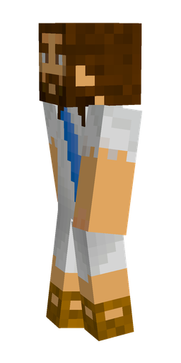 Brown skin: body, left side render