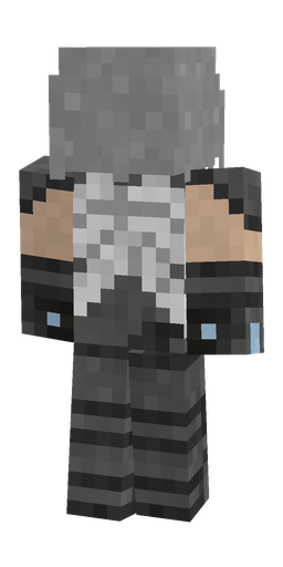Black skin: body, back render