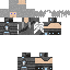 Black skin: raw texture render