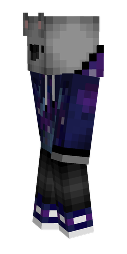 Black skin: body, left side render