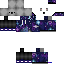 Black skin: raw texture render