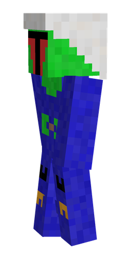 Blue skin: body, left side render