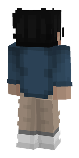 Black skin: body, back render