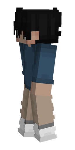 Black skin: body, left side render