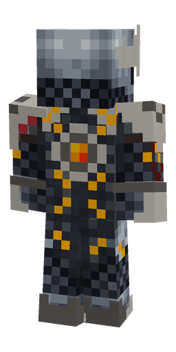 Black skin: body, back render
