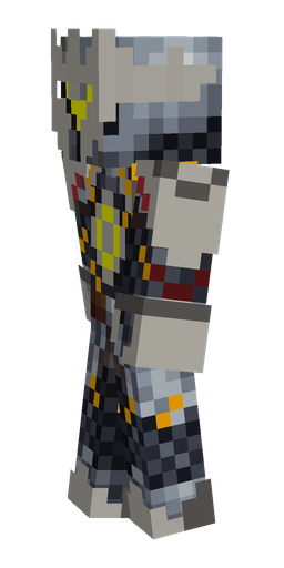 Black skin: body, left side render