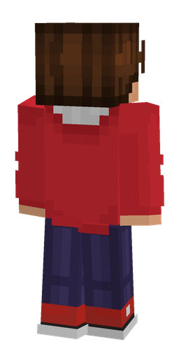 Blue skin: body, back render