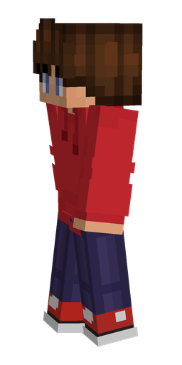 Blue skin: body, left side render