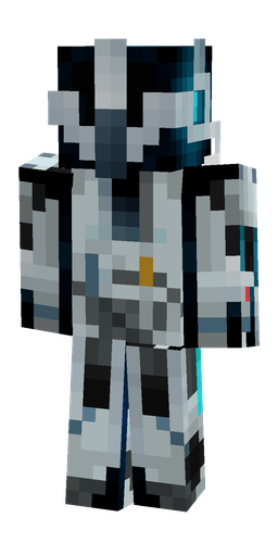 Black skin: body, back render
