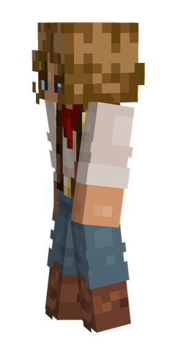 Blue skin: body, left side render