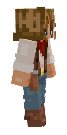 Blue skin: body, right side render