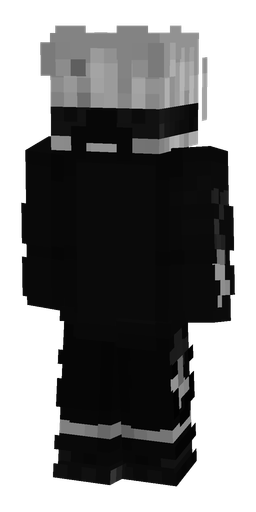 Black skin: body, back render