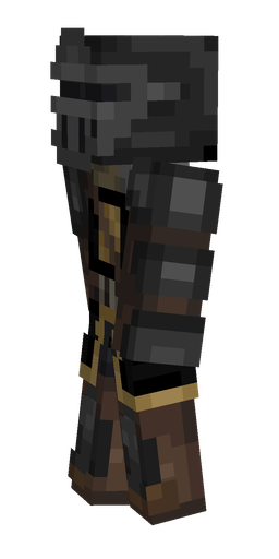 Black skin: body, left side render