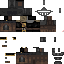 Black skin: raw texture render