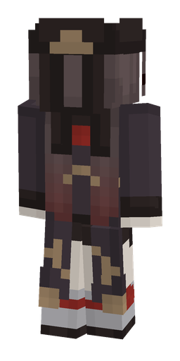 Black skin: body, back render
