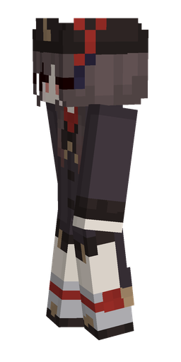 Black skin: body, left side render