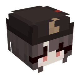 Black skin: head render