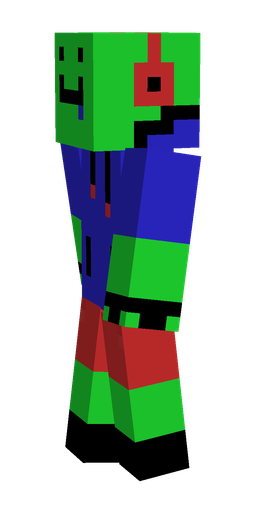 Black skin: body, left side render