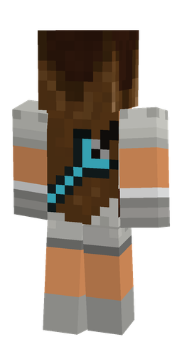 Brown skin: body, back render