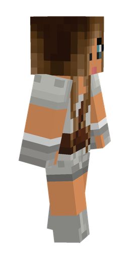 Brown skin: body, right side render