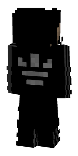 Black skin: body, back render