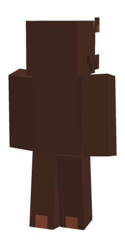 Brown skin: body, back render