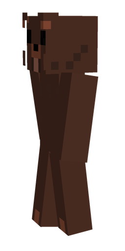 Brown skin: body, left side render