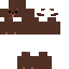 Brown skin: raw texture render