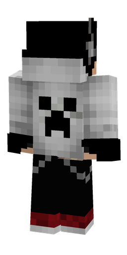 Black skin: body, back render