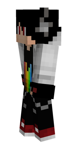 Black skin: body, left side render
