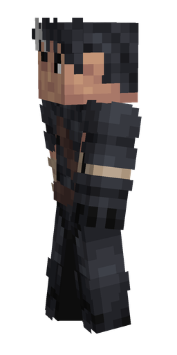 Black skin: body, left side render