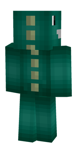Blue skin: body, back render