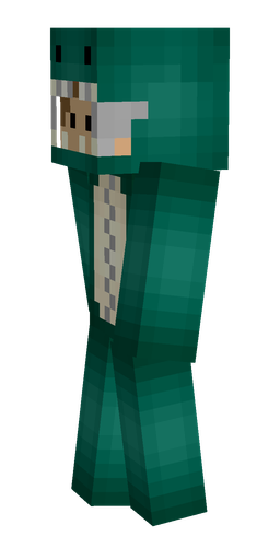 Blue skin: body, left side render