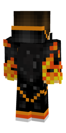 Black skin: body, back render