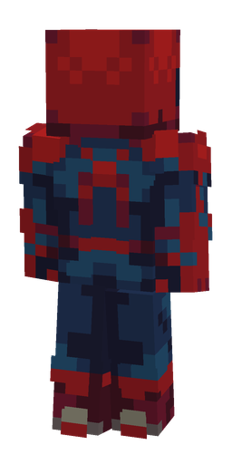 Blue skin: body, back render