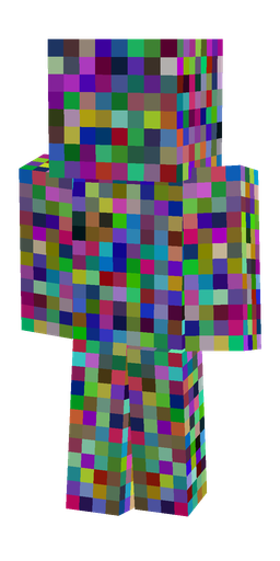 Blue skin: body, back render