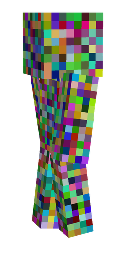 Blue skin: body, left side render