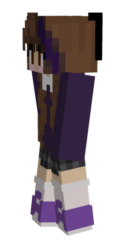 Brown skin: body, left side render