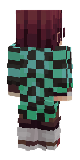 Black skin: body, back render