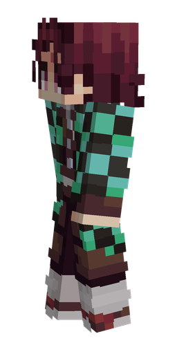 Black skin: body, left side render