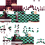Black skin: raw texture render