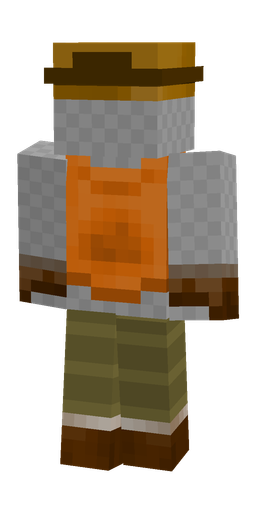Brown skin: body, back render